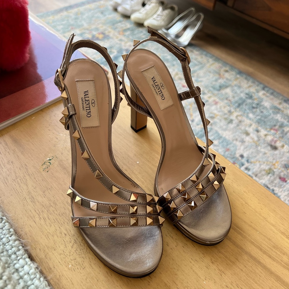 Valentino Metallic Heels